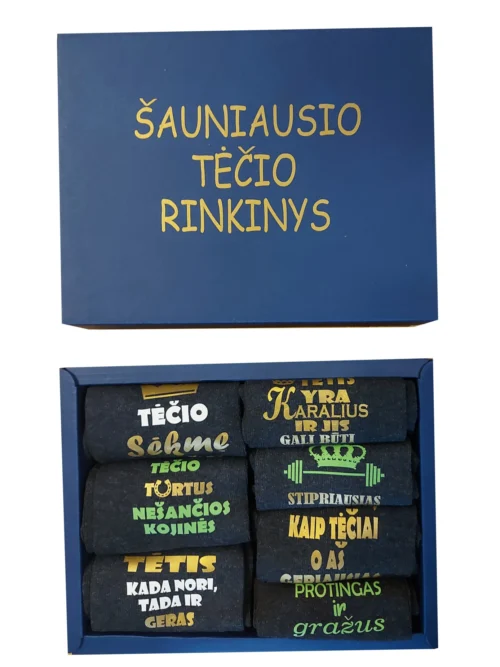 Kojinių rinkinys tėčiui dėžutėje Nr.9