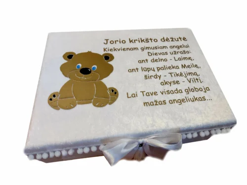 Krikštadėžė su meškučiu Nr.3