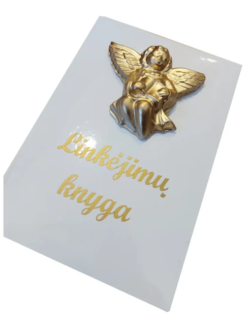 Linkėjimų knyga su angelu