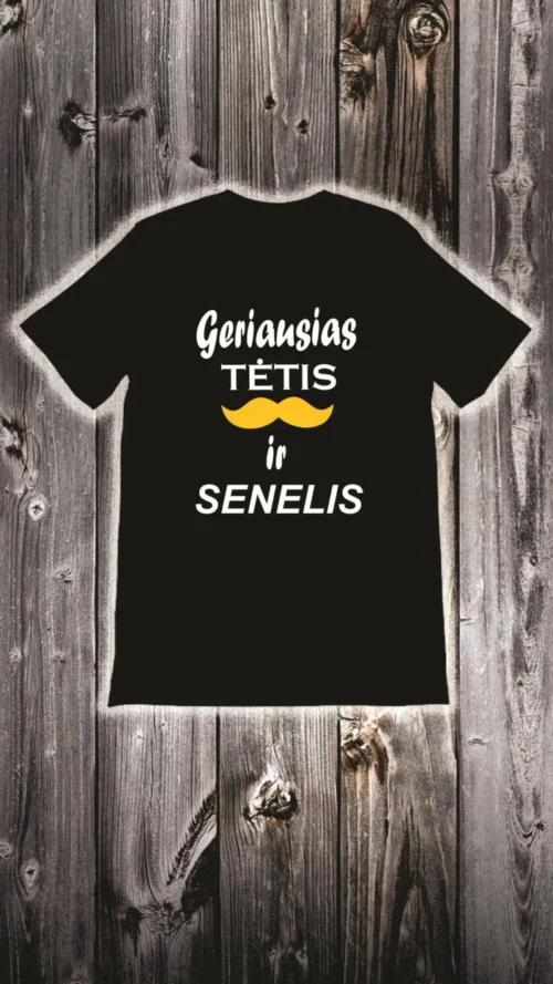 Marškinėliai geriausias tėtis ir senelis