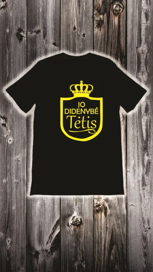Marškinėliai jo didenybė tėtis
