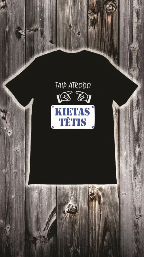 Marškinėliai taip atrodo kietas tėtis