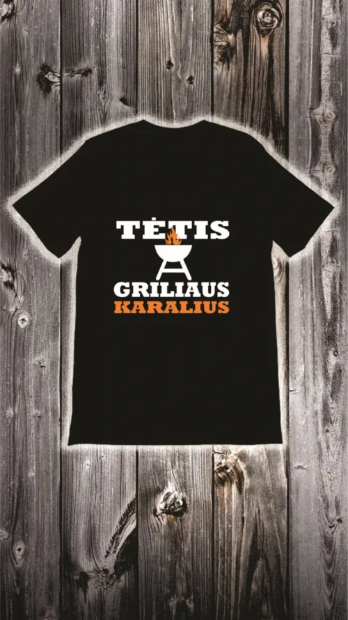 Marškinėliai tėtis griliaus karalius Nr.2