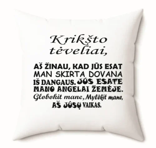 Pagalvė Krikšto tėveliams Nr.1