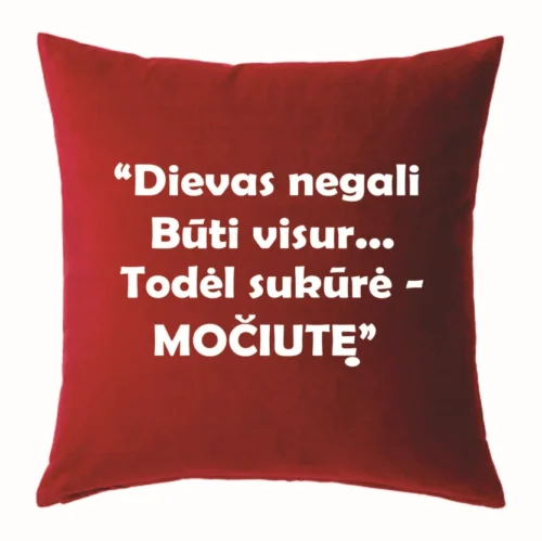 Pagalvėlė dievas sukūrė močiutę