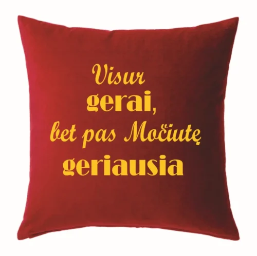 Pagalvėlė visur gerai, bet pas močiutę geriausia