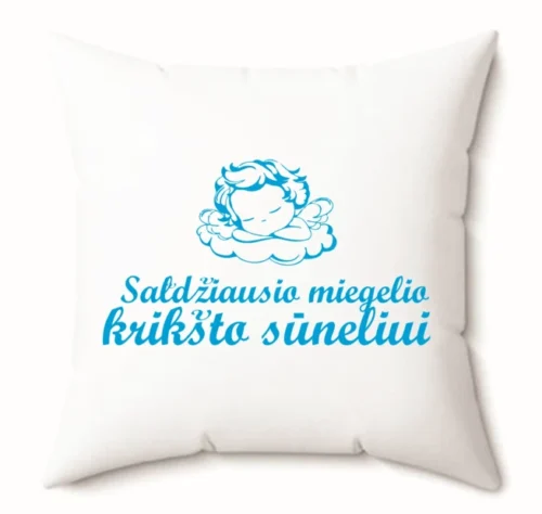 Pagalvėlė saldaus miegelio Krikšto sūneliui