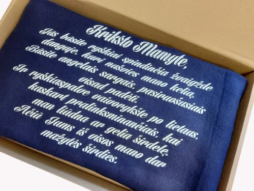 Pledukas Krikšto mamytei dėžutėje