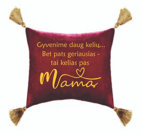 Pagalvėlė GYVENIME DAUG KELIŲ...