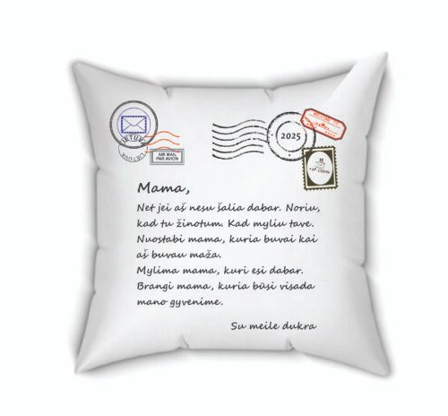 Pagalvėlė LAIŠKAS MAMAI